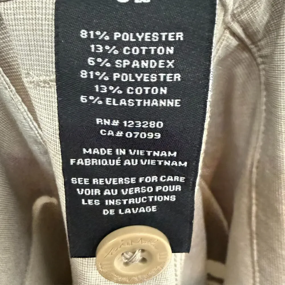 Travis Mathew Golf Chino Shorts Men 32 Beige Stretch Performance Athletic 1MM208